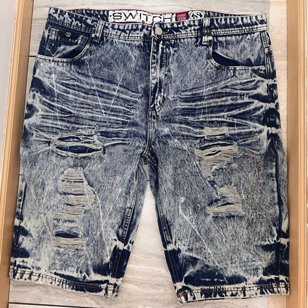 Switch Remarkable Premium Denim Men's Shorts Size 42